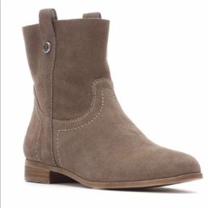 Frye & Co Sarah Shortie Bootie Elephant Suede 6.5